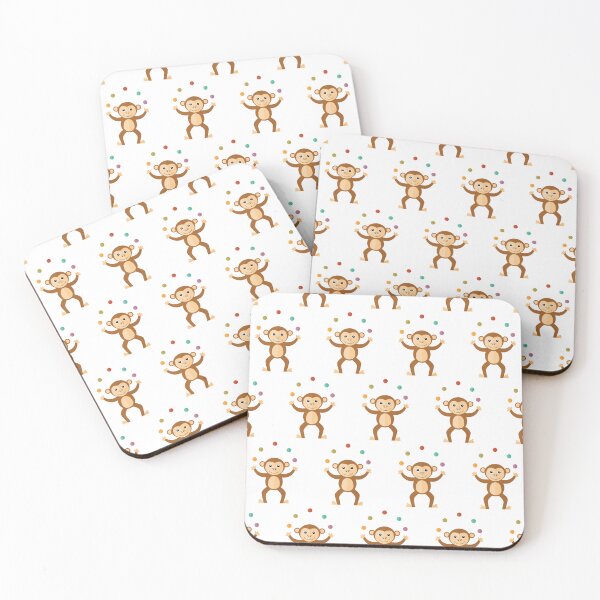 Item preview, Juggling monkeys on white designed and sold by reneesillus.