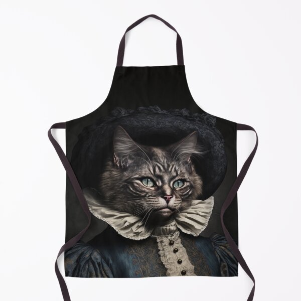 Item preview, Hyper Realistic Cat Portrait Royal Renaissance Animal – Photorealism Classic Royal Portrait Of A Cat designed and sold by MadeByRobots.