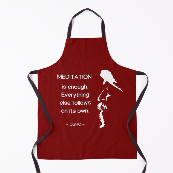 Item preview, Osho - Meditation is enough... - text design designed and sold by RetComly.