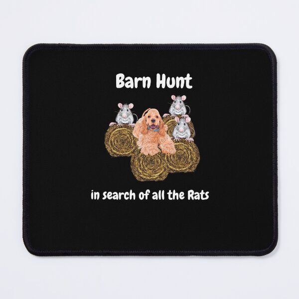 Item preview, Funny Barn Hunt - in search of all the rats with an English Cocker Spaniel dog designed and sold by Just4doglovers.