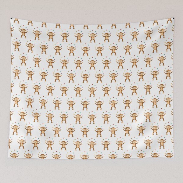Item preview, Juggling monkeys on white designed and sold by reneesillus.