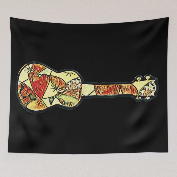 Item preview, Mixed media ukulele designed and sold by piesdesignart.