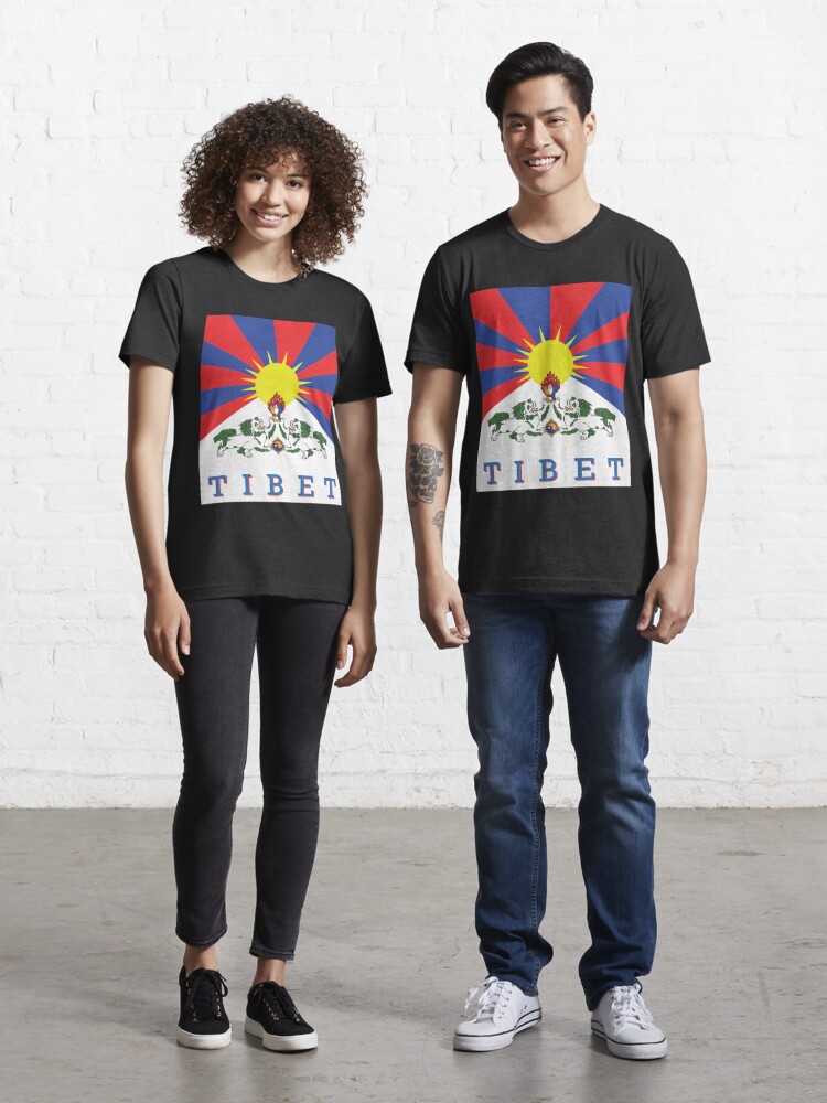 Tibet Tibetan flag tibetan art design Essential T-Shirt for Sale by Truth  Pixel