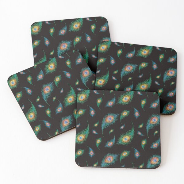 Item preview, Peacock Feathers - Bright Night Birds designed and sold by Bennet and Bird.
