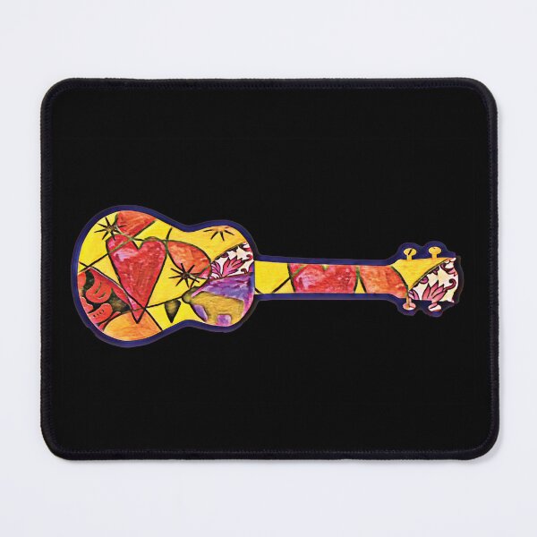 Item preview, Ukulele mixed media colorful designed and sold by piesdesignart.