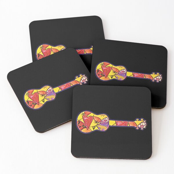 Item preview, Ukulele mixed media colorful designed and sold by piesdesignart.