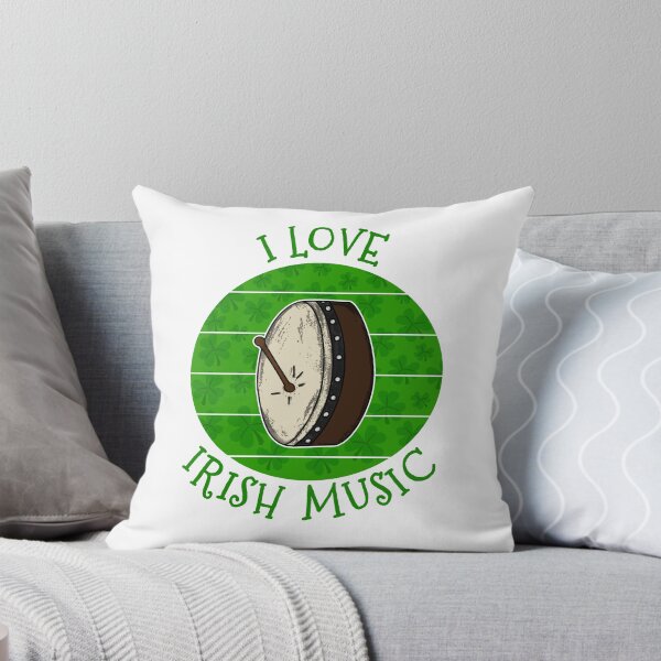 Item preview, St Patrick's Day Bodhran Drummer, I Love Irish Music designed and sold by doodlerob.