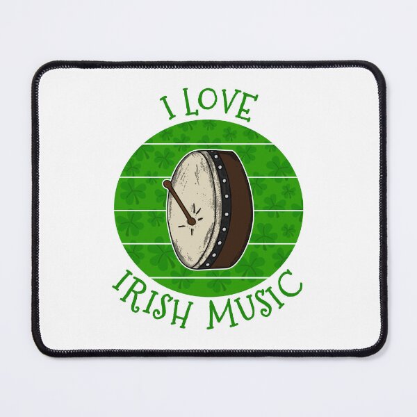 Item preview, St Patrick's Day Bodhran Drummer, I Love Irish Music designed and sold by doodlerob.