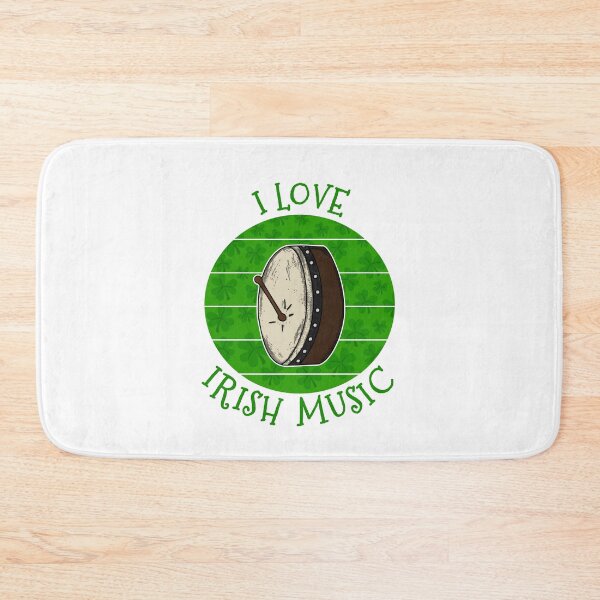 Item preview, St Patrick's Day Bodhran Drummer, I Love Irish Music designed and sold by doodlerob.