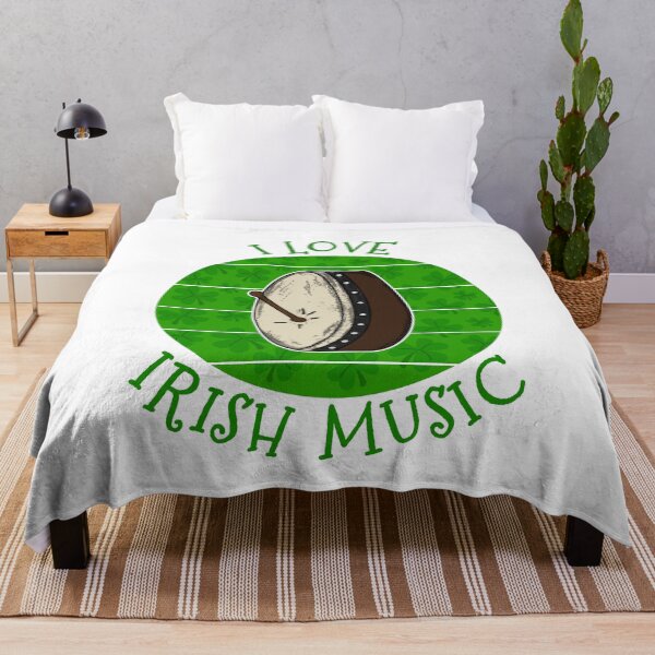 Item preview, St Patrick's Day Bodhran Drummer, I Love Irish Music designed and sold by doodlerob.