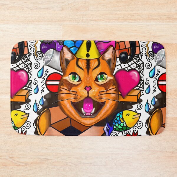 Item preview, Doodle doodles pattern cat design graffiti designed and sold by Artonmytee.