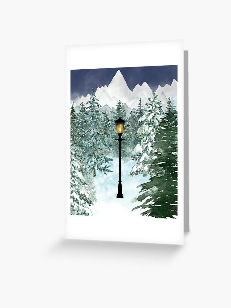 Aslan Narnia Watercolor Lions | Greeting Card