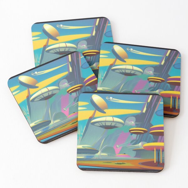 Item preview, Space Age Modern Atomic Futuristic Art designed and sold by HatzicTshirts.