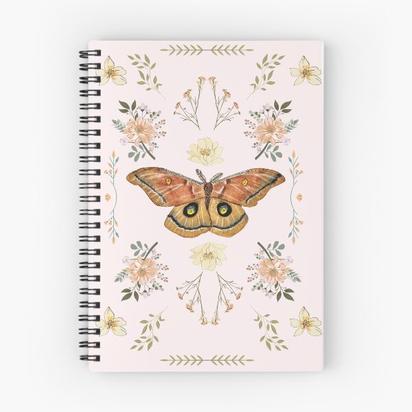 Item preview, Polyphemous Moth Pink Floral Print designed and sold by ModelOrganism.