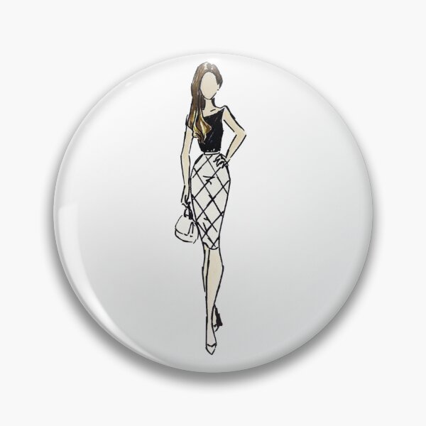 Item preview, Windowpane Check Pencil Skirt designed and sold by Praline Creative.