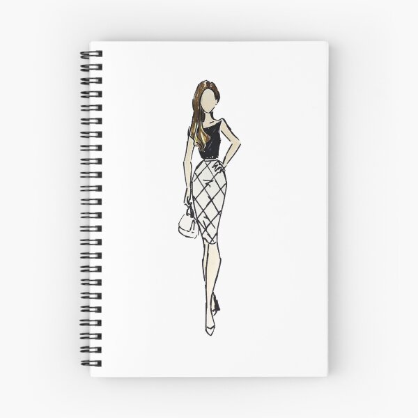 Item preview, Windowpane Check Pencil Skirt designed and sold by Praline Creative.