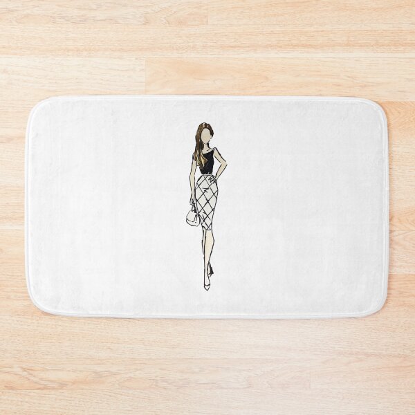 Item preview, Windowpane Check Pencil Skirt designed and sold by Praline Creative.