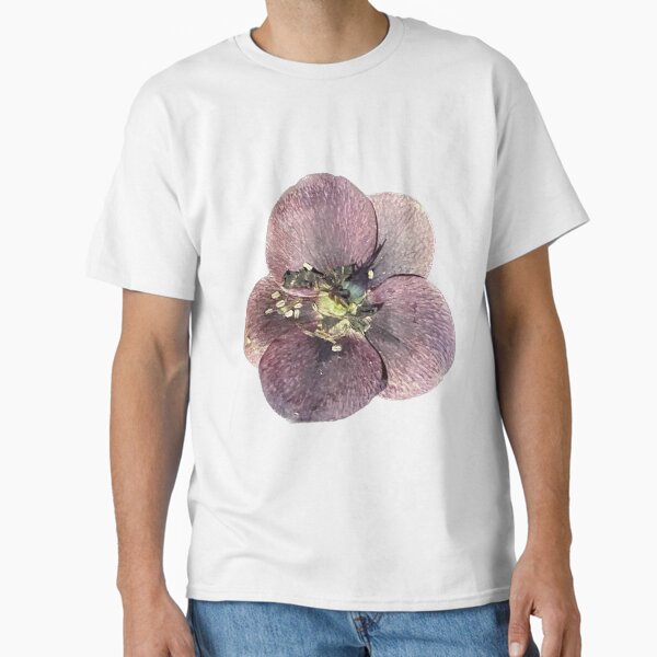 Flor de eléboro oriental morado Camiseta clásica