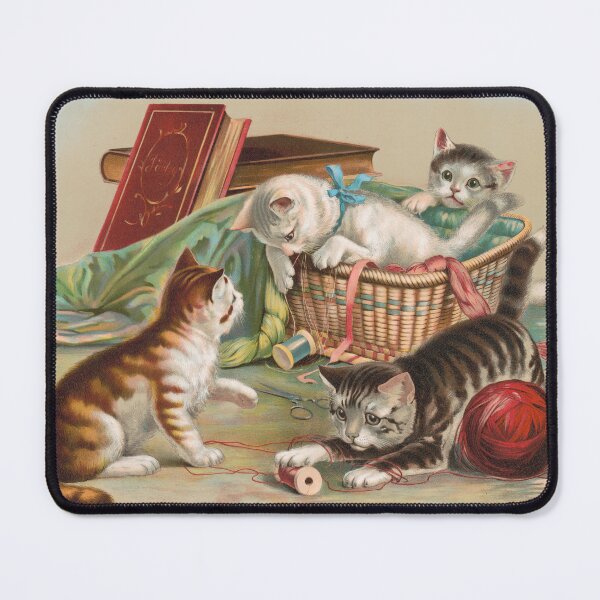 Item preview, Vintage Kitten Illustration, 1800s designed and sold by Vintage Wall Art.