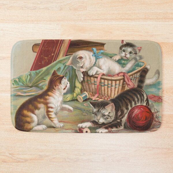 Item preview, Vintage Kitten Illustration, 1800s designed and sold by Vintage Wall Art.