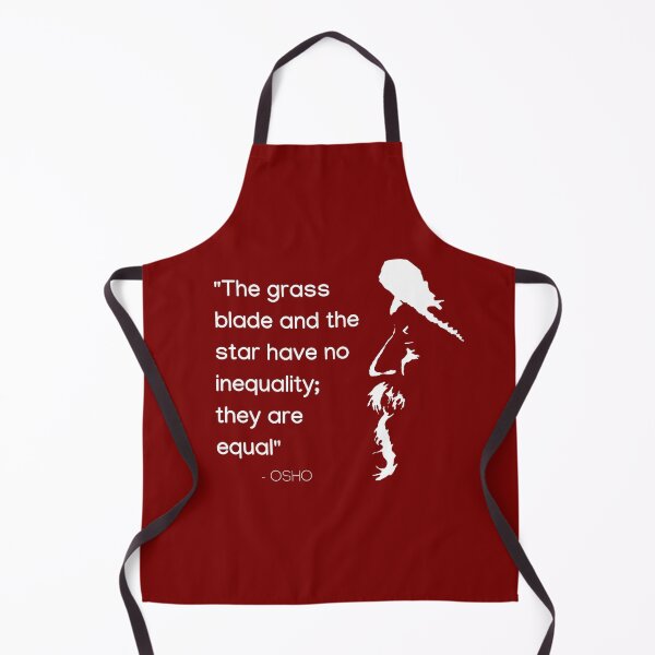 Item preview, Osho - The grass blade and the star have no inequality... text design designed and sold by RetComly.