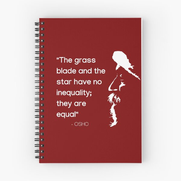 Item preview, Osho - The grass blade and the star have no inequality... text design designed and sold by RetComly.