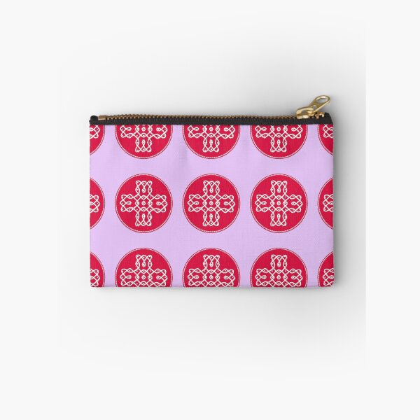 Item preview, Dot kolam/muggu pink tile designed and sold by ShreecreatE.