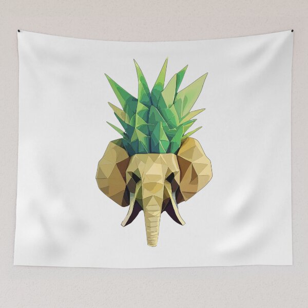 Item preview, Majestic Pineapple Elephant designed and sold by markeralchemy.