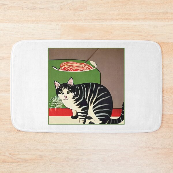 Item preview, Cat Eating Spaghetti Pastel designed and sold by roleshop.