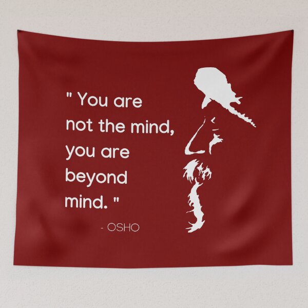 Item preview, Osho - You are not the mind, you are beyond mind - text design designed and sold by RetComly.