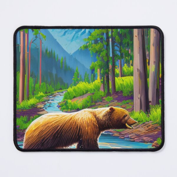 Item preview, A Bear's Fishing - Pine Tree Paradise - A Bear's Fishing designed and sold by WBP Mart.