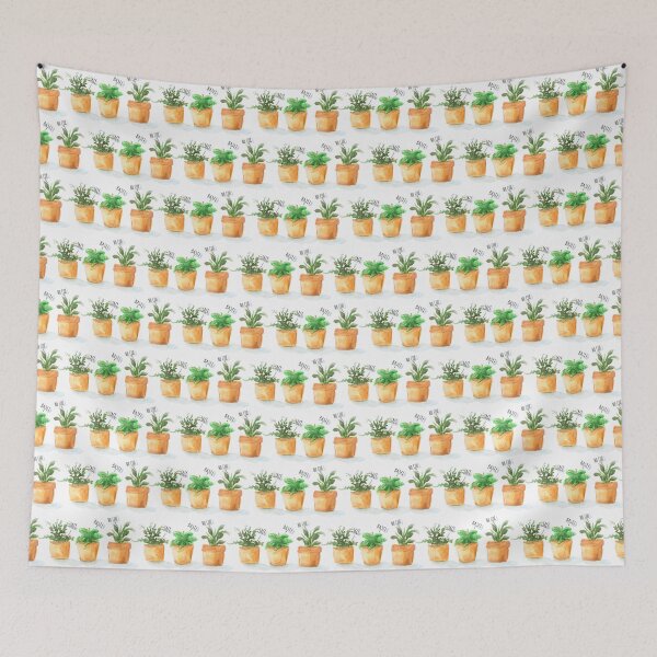 Item preview, Potted Herbs Watercolor designed and sold by Daily Miracles.