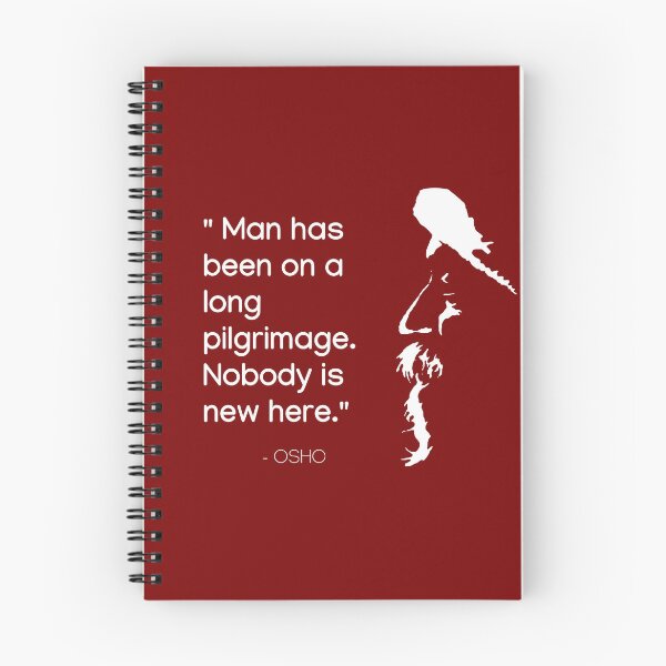 Item preview, Osho - Man has been on a long pilgrimage - text design designed and sold by RetComly.