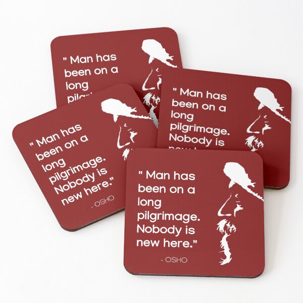 Item preview, Osho - Man has been on a long pilgrimage - text design designed and sold by RetComly.