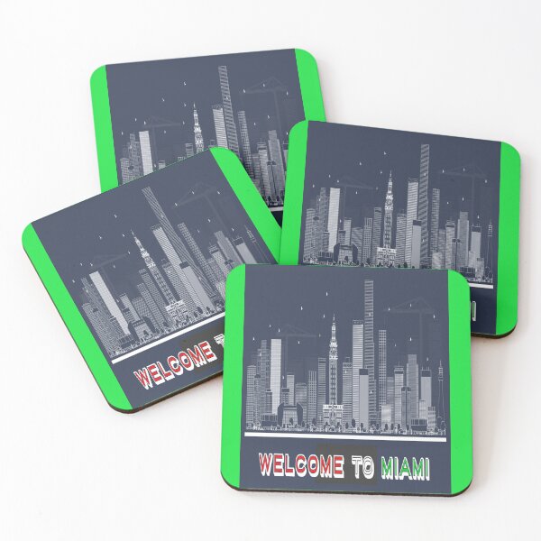 Item preview, Cityscape Silhouette: Welcome to Miami designed and sold by mturns57.