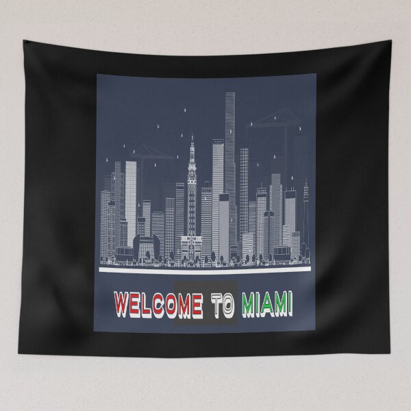Item preview, Cityscape Silhouette: Welcome to Miami designed and sold by mturns57.