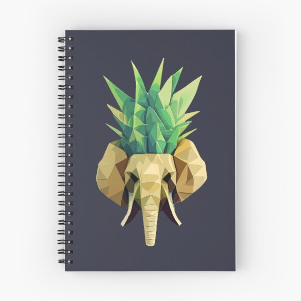 Item preview, Majestic Pineapple Elephant, Dark background designed and sold by markeralchemy.