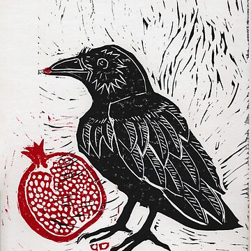 Artwork thumbnail, Raven and Pomegranate by Stacie Arellano