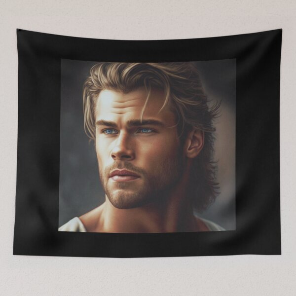 Item preview, Chris Hemsworth portrait art designed and sold by coffeecup_.