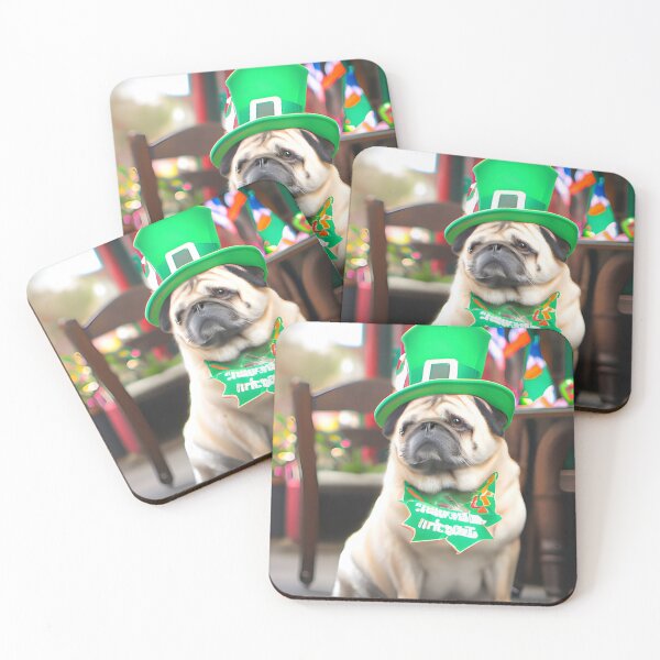 Item preview, St Patricks Pug. St Patricks Dog. designed and sold by Doggymadness.