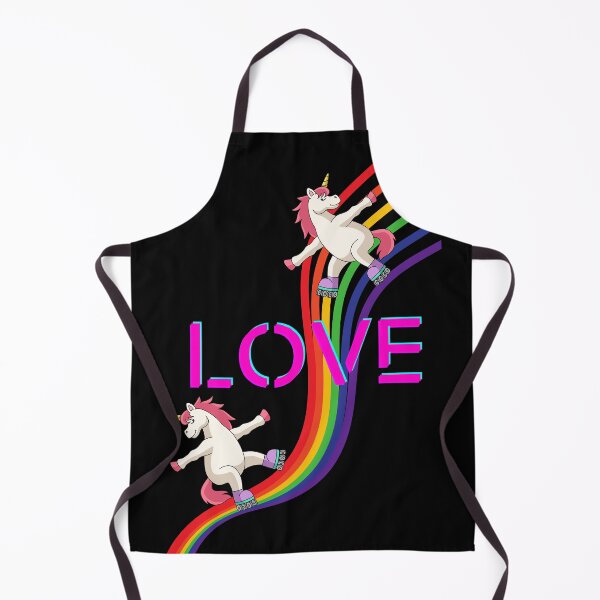 Item preview, Rollerskating Unicorns LOVE designed and sold by ShoutForJoy.