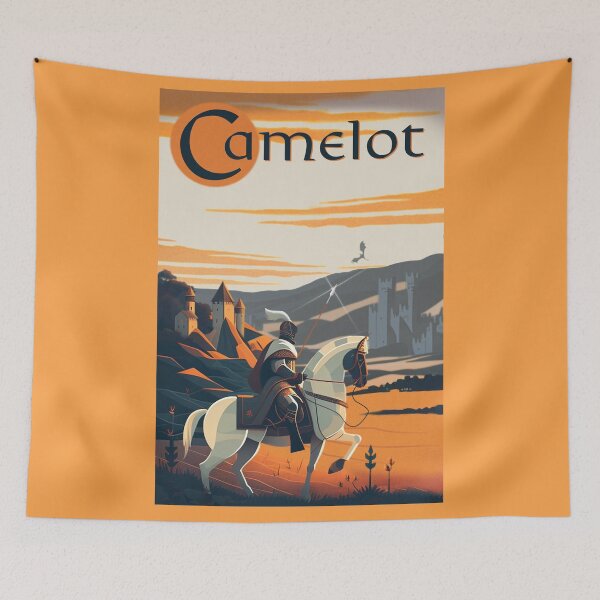 Item preview, Camelot - Vintage Travel Poster designed and sold by Boundliss.