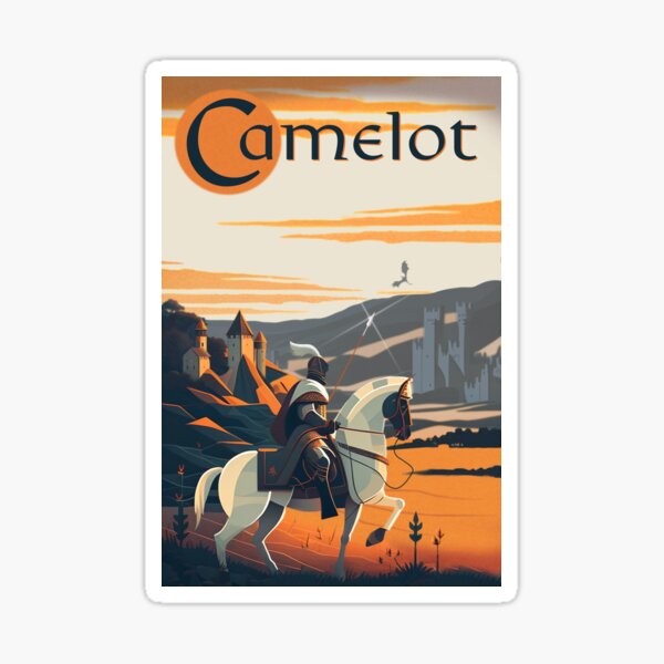 Camelot - Vintage Travel Poster Sticker