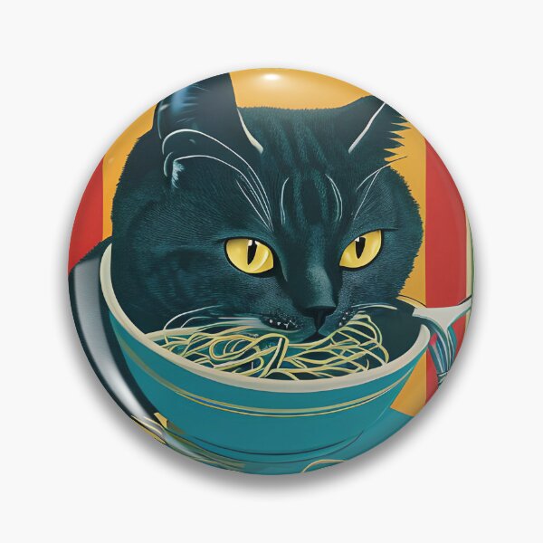 Item preview,  Cat Eating Spaghetti Pastel designed and sold by roleshop.