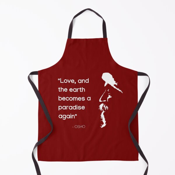 Item preview, Osho - Love, and the earth becomes a paradise again – text design designed and sold by RetComly.