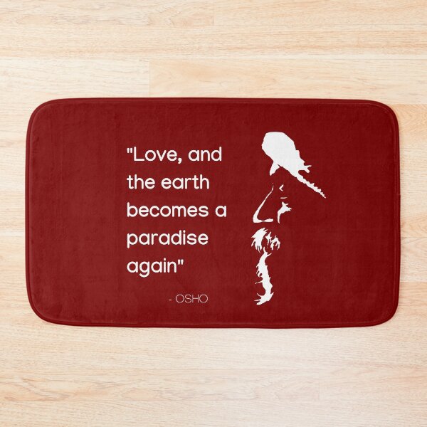 Item preview, Osho - Love, and the earth becomes a paradise again – text design designed and sold by RetComly.