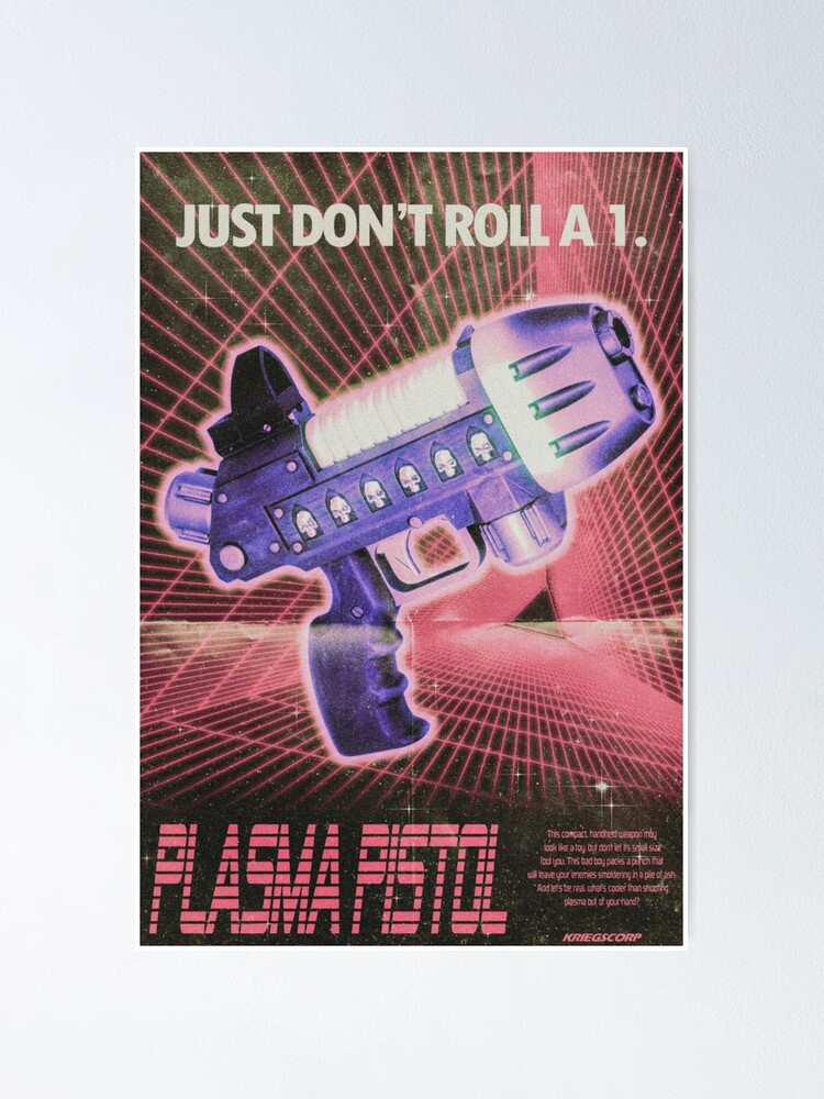 Retro Plasma Pistol Poster T-Shirt&rdquo; Poster for Sale by space 