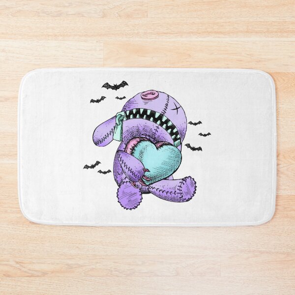 Item preview, Pastel Goth Valentine Bunny with a Heart and Bats designed and sold by MagicStrawberry.