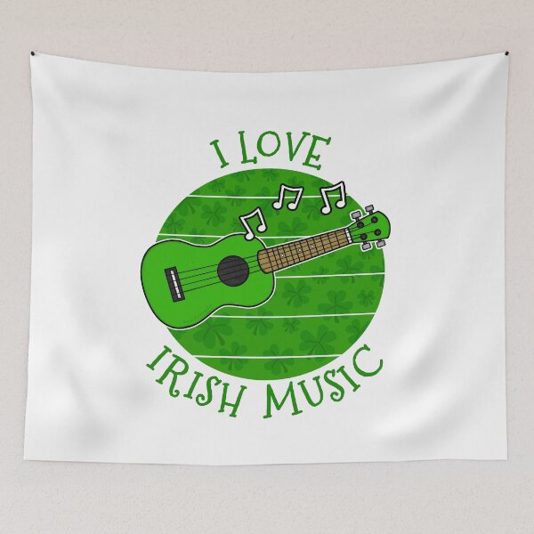 Item preview, St Patrick's Day Ukulele, I Love Irish Music designed and sold by doodlerob.