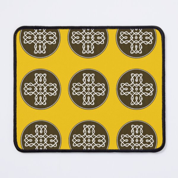 Item preview, Dot kolam/muggu brown tile designed and sold by ShreecreatE.